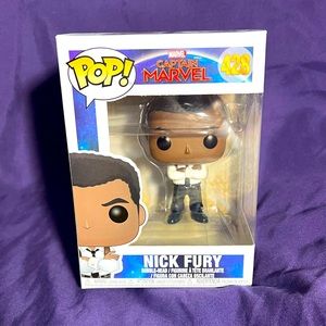 Funko Pop Captain Marvel 428 Nick Fury in white suit!